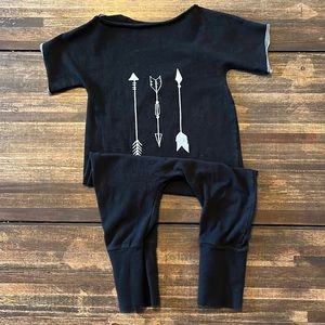 Infant black one piece
